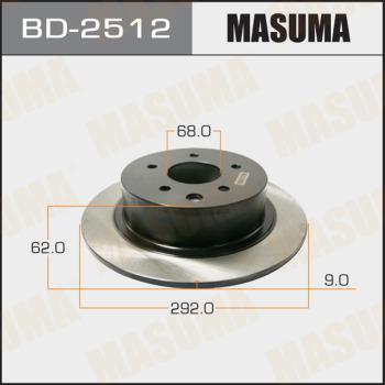 MASUMA BD-2512 - Гальмівний диск autocars.com.ua