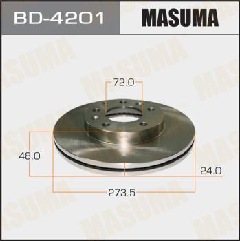 MASUMA BD-4201 - Гальмівний диск autocars.com.ua