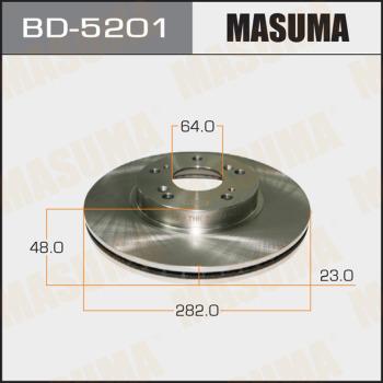MASUMA BD-5201 - Гальмівний диск autocars.com.ua
