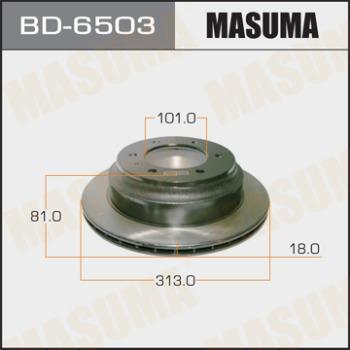 MASUMA BD-6503 - Гальмівний диск autocars.com.ua