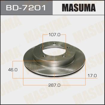 MASUMA BD-7201 - Гальмівний диск autocars.com.ua