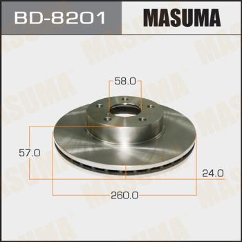 MASUMA BD-8201 - Тормозной диск avtokuzovplus.com.ua