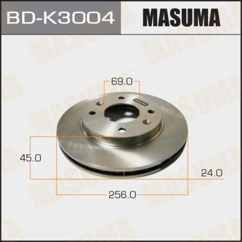 MASUMA BD-K3004 - Гальмівний диск autocars.com.ua