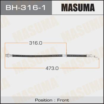 MASUMA BH-316-1 - Гальмівний шланг autocars.com.ua