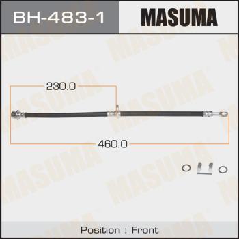 MASUMA BH-483-1 - Гальмівний шланг autocars.com.ua