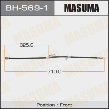 MASUMA BH-569-1 - Гальмівний шланг autocars.com.ua