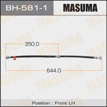 MASUMA BH-581-1 - Гальмівний шланг autocars.com.ua