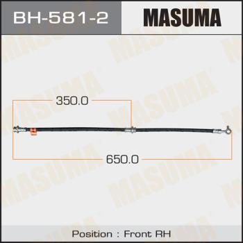 MASUMA BH-581-2 - Гальмівний шланг autocars.com.ua