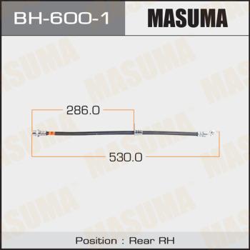 MASUMA BH-600-1 - Гальмівний шланг autocars.com.ua