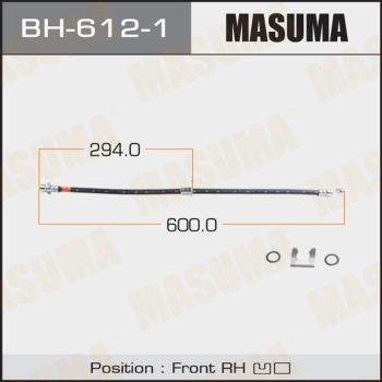 MASUMA BH-612-1 - Гальмівний шланг autocars.com.ua