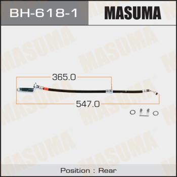 MASUMA BH-618-1 - Гальмівний шланг autocars.com.ua