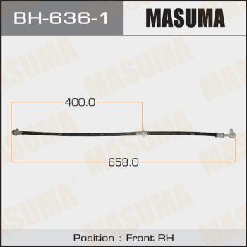 MASUMA BH-636-1 - Тормозной шланг avtokuzovplus.com.ua