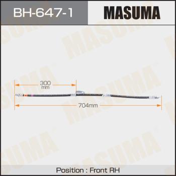 MASUMA BH-647-1 - Гальмівний шланг autocars.com.ua