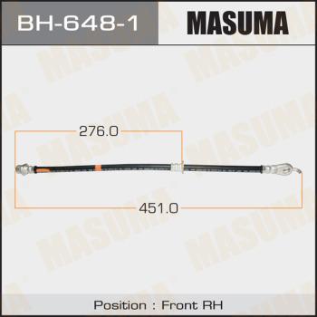 MASUMA BH-648-1 - Гальмівний шланг autocars.com.ua