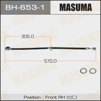 MASUMA BH-653-1 - Гальмівний шланг autocars.com.ua