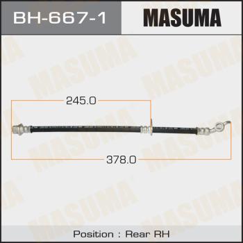 MASUMA BH-667-1 - Гальмівний шланг autocars.com.ua