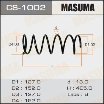 MASUMA CS-1002 - Пружина ходової частини autocars.com.ua