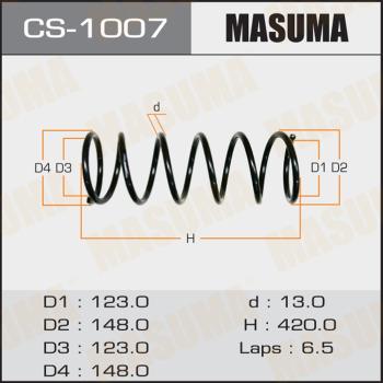 MASUMA CS-1007 - Пружина ходової частини autocars.com.ua