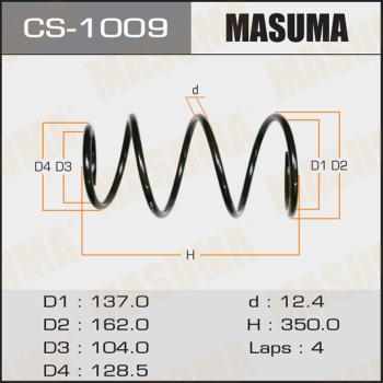 MASUMA CS1009 - Пружина ходовой части autodnr.net