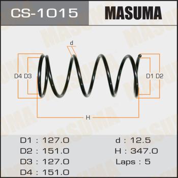 MASUMA CS1015 - Пружина ходовой части autodnr.net