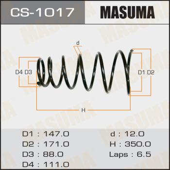 MASUMA CS-1017 - Пружина ходовой части avtokuzovplus.com.ua