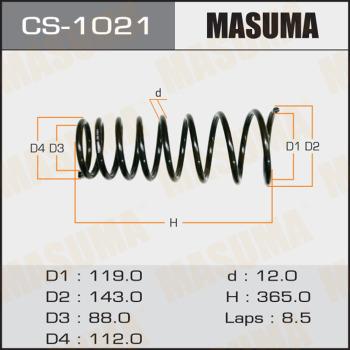 MASUMA CS1021 - Пружина ходовой части autodnr.net