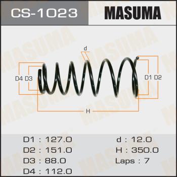 MASUMA CS-1023 - Пружина ходової частини autocars.com.ua