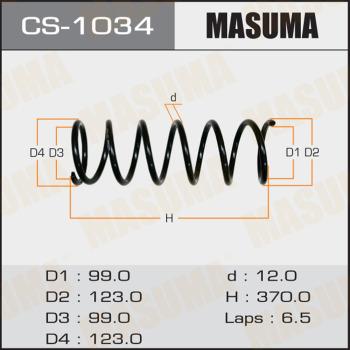 MASUMA CS-1034 - Пружина ходової частини autocars.com.ua