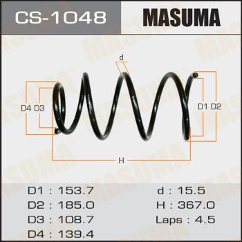 MASUMA CS-1048 - Пружина ходової частини autocars.com.ua