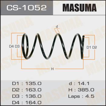 MASUMA CS-1052 - Пружина ходової частини autocars.com.ua