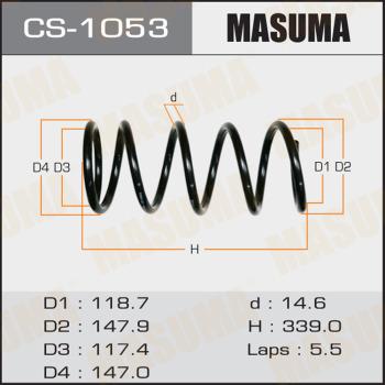 MASUMA CS-1053 - Пружина ходової частини autocars.com.ua