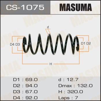 MASUMA CS-1075 - Пружина ходової частини autocars.com.ua