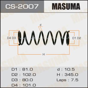 MASUMA CS2007 - Пружина ходовой части autodnr.net