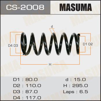 MASUMA CS-2008 - Пружина ходової частини autocars.com.ua