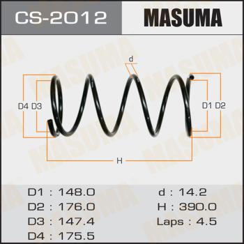 MASUMA CS-2012 - Пружина ходовой части avtokuzovplus.com.ua