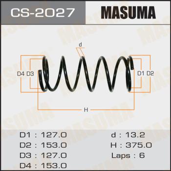 MASUMA CS-2027 - Пружина ходової частини autocars.com.ua