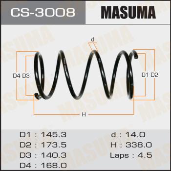 MASUMA CS-3008 - Пружина ходової частини autocars.com.ua