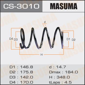 MASUMA CS-3010 - Пружина ходової частини autocars.com.ua