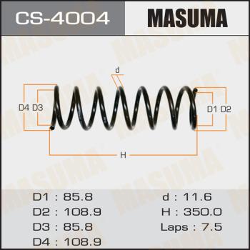 MASUMA CS4004 - Пружина ходової частини autocars.com.ua