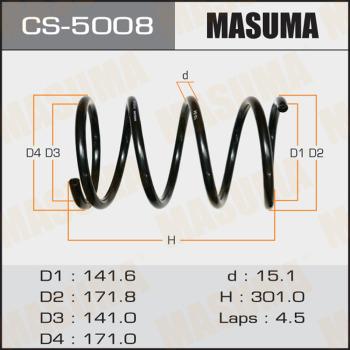 MASUMA CS-5008 - Пружина ходовой части avtokuzovplus.com.ua