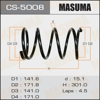 MASUMA CS-5008 - Пружина ходової частини autocars.com.ua