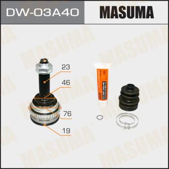 MASUMA DW-03A40 - Шарнирный комплект, ШРУС, приводной вал avtokuzovplus.com.ua