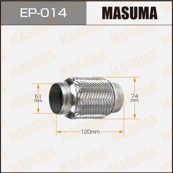 MASUMA EP014 - Гофра глушителя 51x120 Interlock EP-014 MASUMA autocars.com.ua