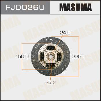 MASUMA FJD026U - Диск сцепления, фрикцион avtokuzovplus.com.ua