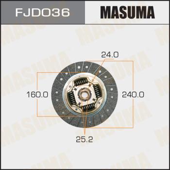 MASUMA FJD036 - Диск зчеплення autocars.com.ua