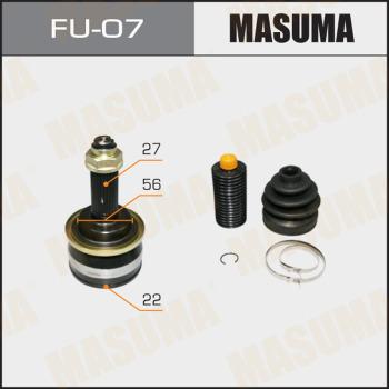 MASUMA FU07 - Шарнірний комплект, ШРУС, приводний вал autocars.com.ua