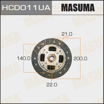 MASUMA HCD011UA - Диск сцепления, фрикцион avtokuzovplus.com.ua