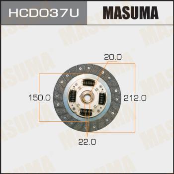 MASUMA HCD037U - Диск сцепления, фрикцион avtokuzovplus.com.ua