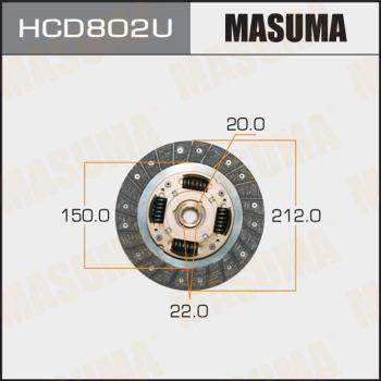MASUMA HCD802U - Диск сцепления, фрикцион avtokuzovplus.com.ua