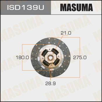 MASUMA ISD139U - Диск зчеплення autocars.com.ua